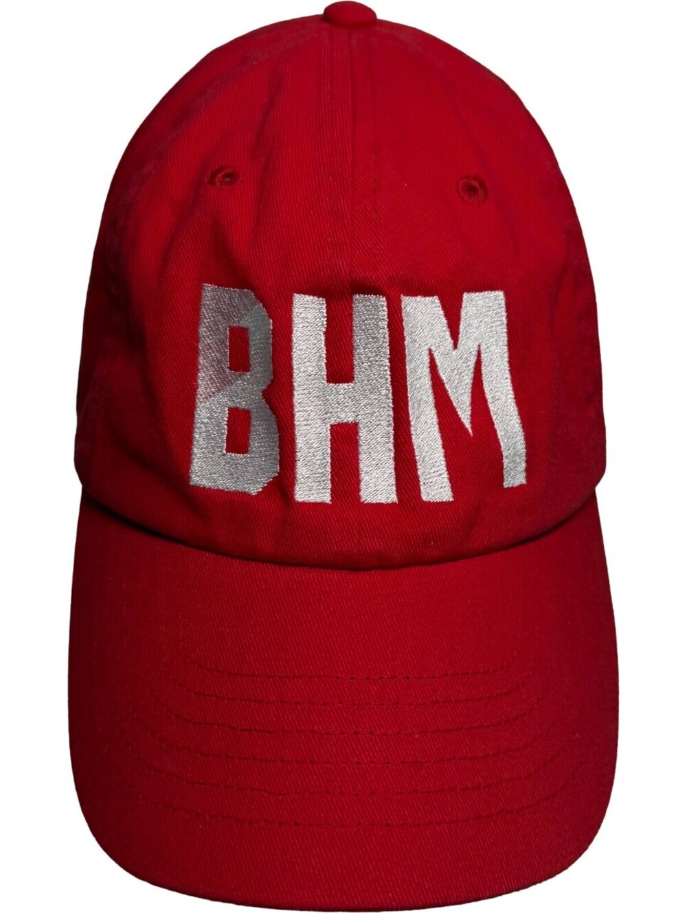 BHM Airport Code Hat Birmingham, Alabama Kode Red Strapback Cap 1 Size KC Caps